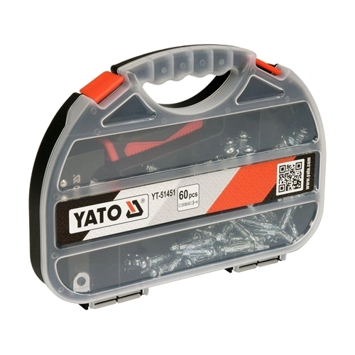YATO Molly fogó üreges bővítőcsavarokhoz + 60 db csavar (YT-51451) F287083