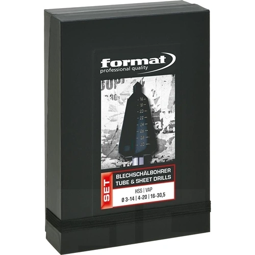 Format Lemezfúró készlet HSS 3-30.5mm F291109