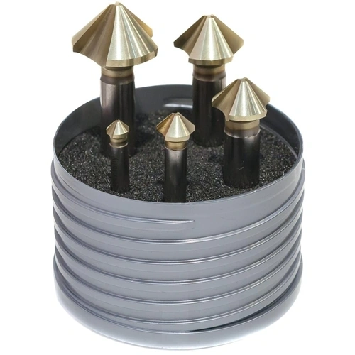 BECK kúpsüllyesztő készlet változó osztás HSS TiZrN 90 fok 6 ,30-25mm F291114