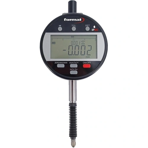 Format Digitális mérőóra IP65 12.5/0.01mm Akku Digitális mérőórával F291781