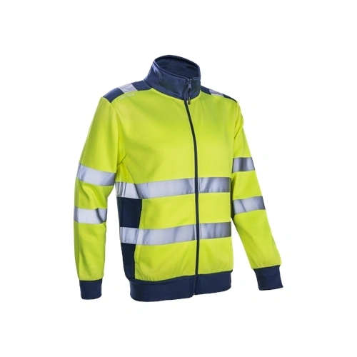 Gokkan Hi-Viz sárga cipzáras pulóver L F293806