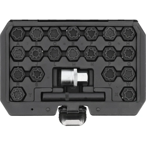 YATO Audi kerékőr csavar leszedő készlet 22 részes (YT-060304) F294678