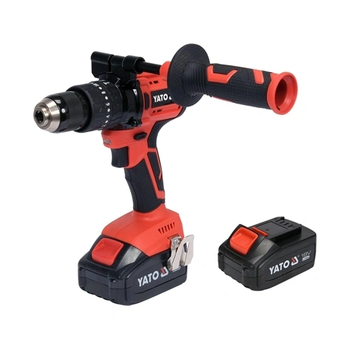 YATO akkumulátoros fúró-csavarozógép készlet 18 V, 75Nm, 2x3,0Ah (YT-82791) F295563