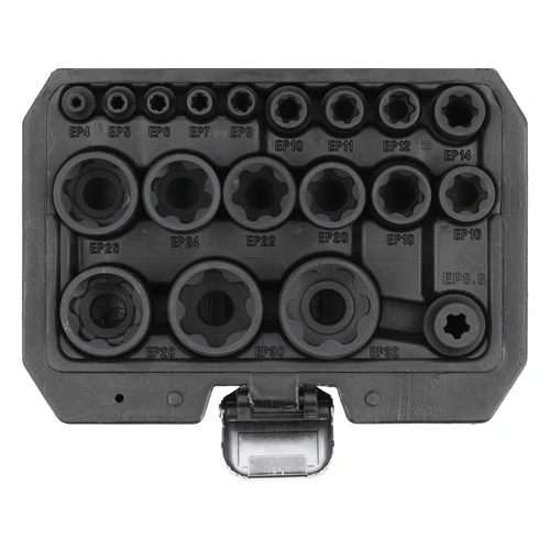 YATO dugókulcs készlet e-profil, 19 db-os (YT-05197) F295722