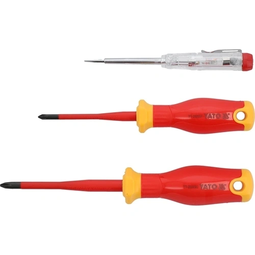 YATO extra vékony szigetelt csavarhúzó készlet 3 db-os, VDE 1000V (YT-282680) F295760