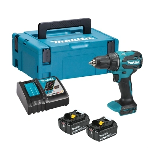 Makita DHP490RFJ Akkus ütvefúró-csavarbehajtó (18V/2x3.0Ah) MAKPAC kofferben F296206