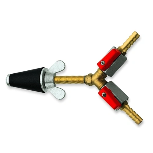 Rothenberger Gázellenőrző dugó, kúpos, 2-es méret, 3/4"-1.1/4", 2 golyóscsappal F297416